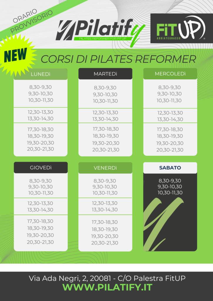 Orari Pilatify Abbiategrasso